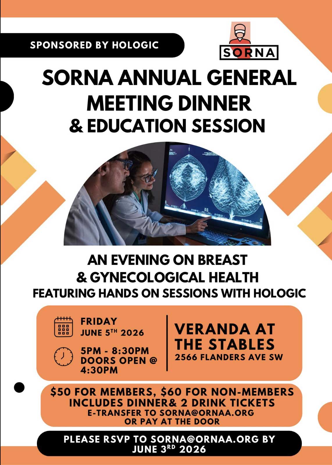 SORNA AGM and Education Session, June 5, 2026